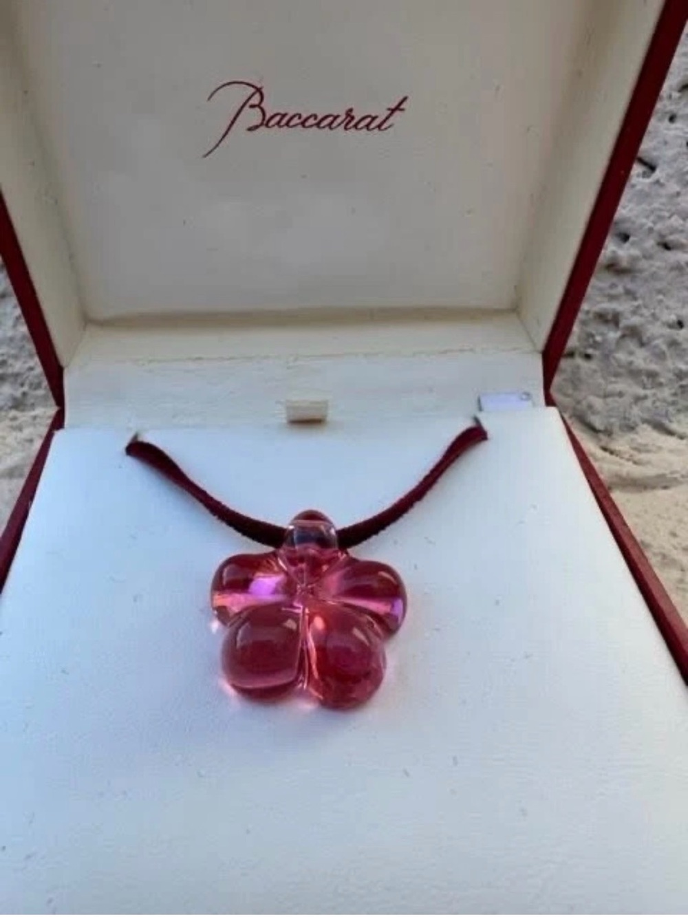 Baccarat daisy necklace